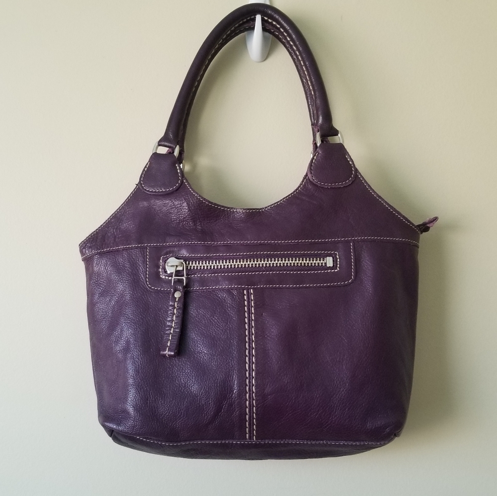 Roots Leather shoulder bag